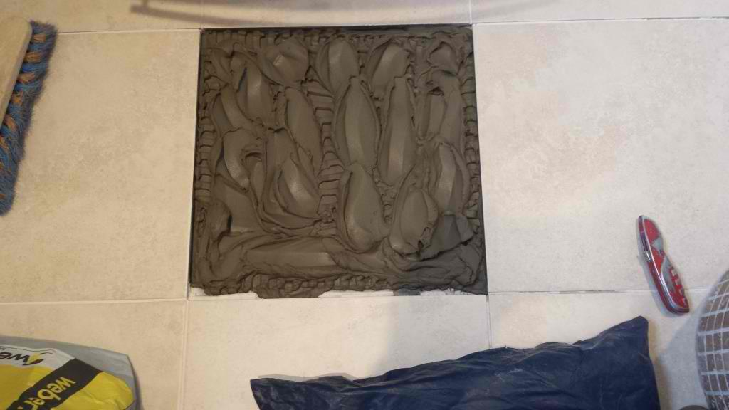 Cracked bathroom floor tile repair Cardiff