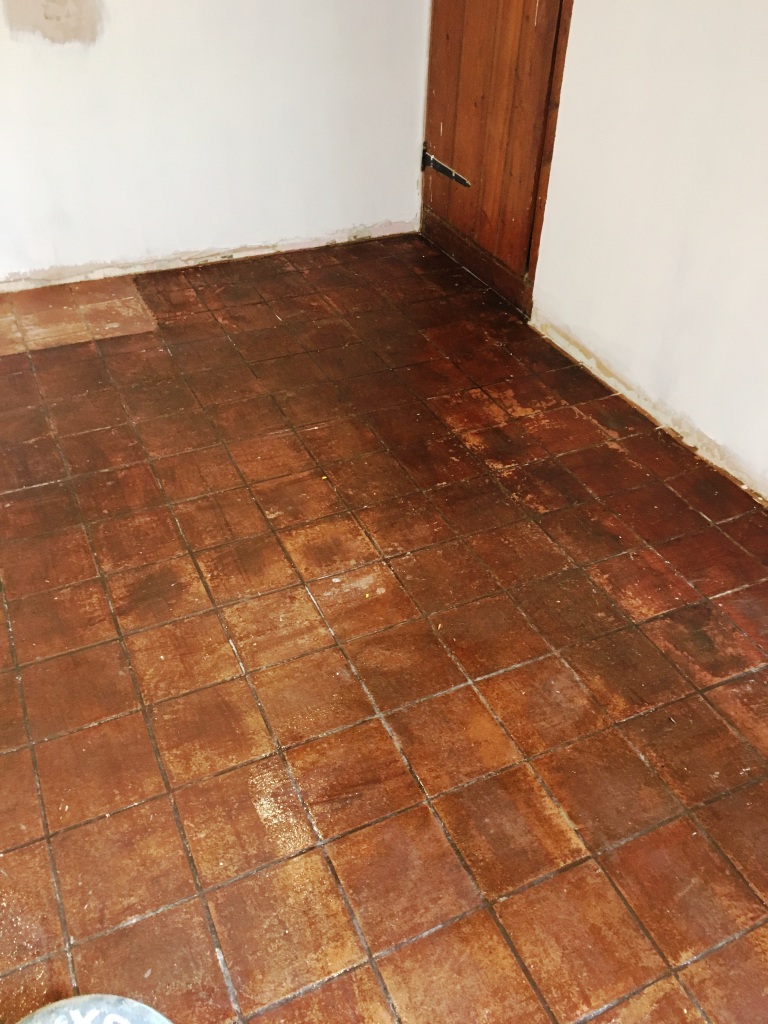 Deep Cleaning Very Dirty Kitchen Quarry Tiles In Rotherfield