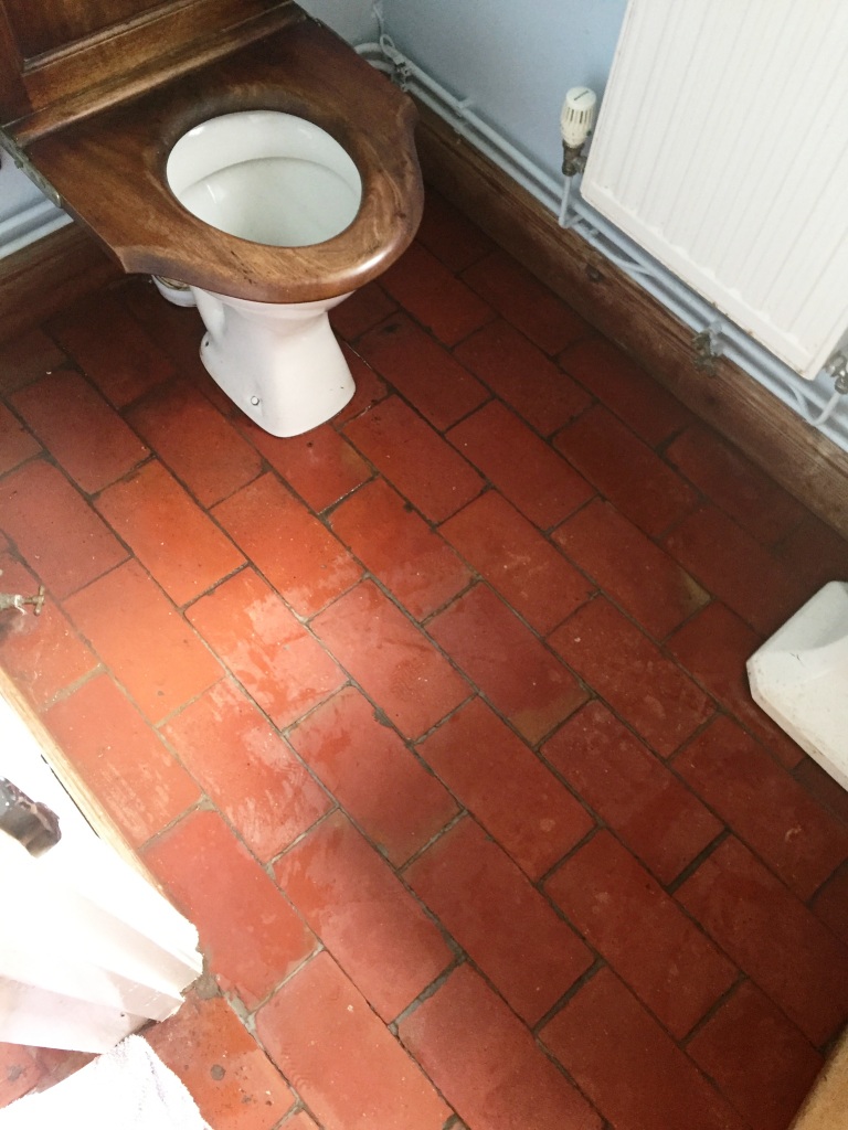 Renovating Cloakroom Quarry Tiles in a Worcester Village Tiling Tips