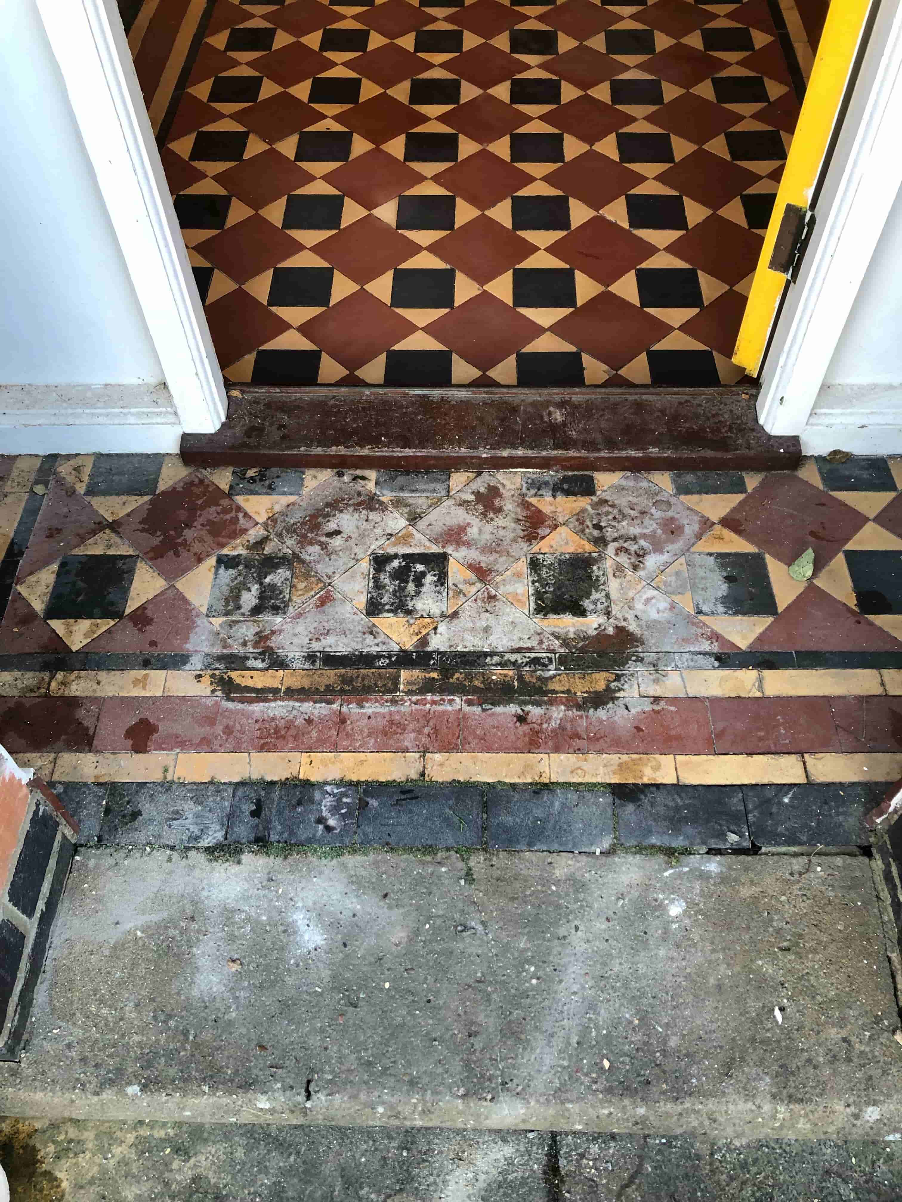 Renovating Edwardian Hallway Tiles in Worcester Tiling Tips Tips