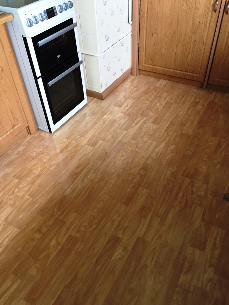 Restoring a Quarry Tiled Kitchen Floor Hidden under Lino in Cambridge