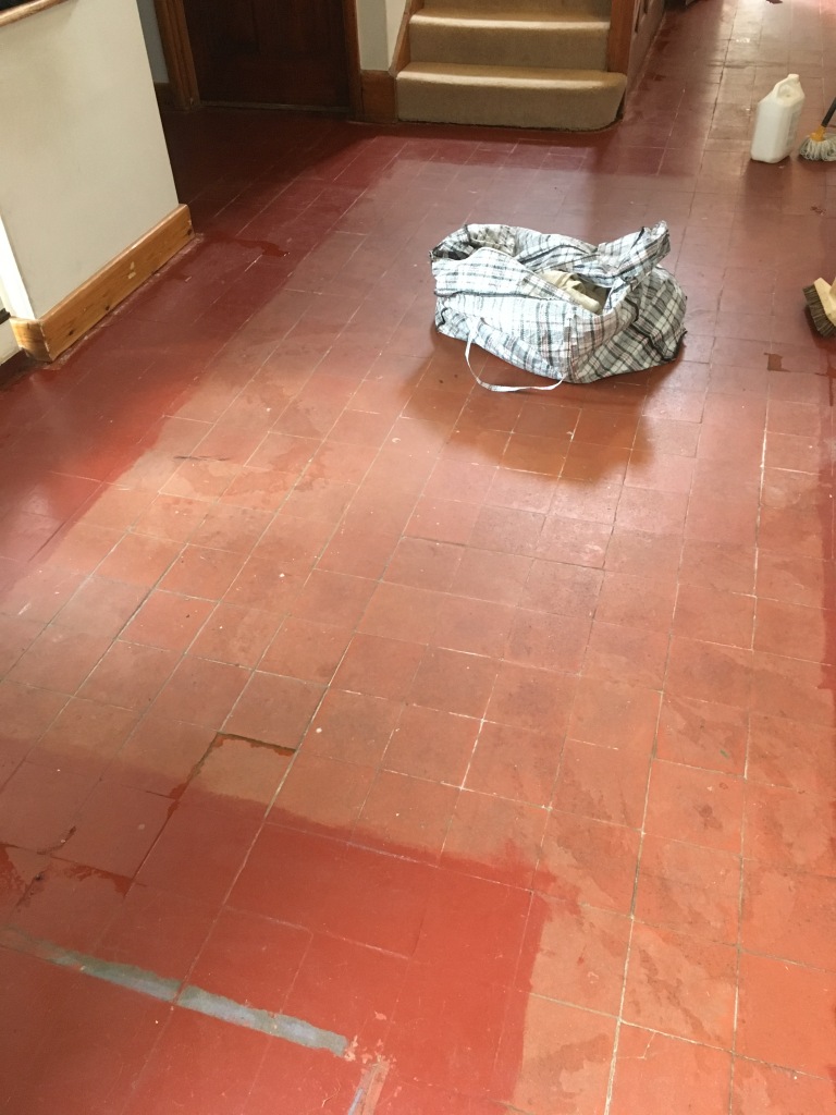 Restoring Painted Quarry Tiles in a Surrey Vicarage Tiling Tips